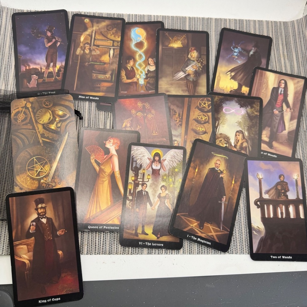Llewellyn Steampunk Tarot Deck Barbara Moore Aly Fell 78 Cards with Pouch